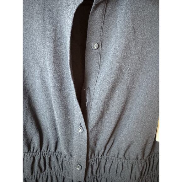 Eliza J Puff Sleeve Shirtdress Navy Blue Sz 6 NWT - Picture 15 of 16